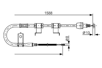 Cable Pull, parking brake -