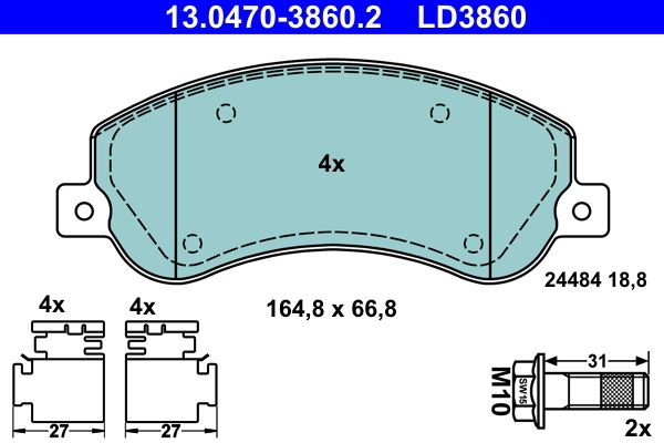 Brake Pad Set, disc brake -