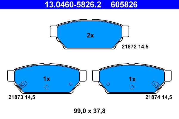 Brake Pad Set, disc brake -