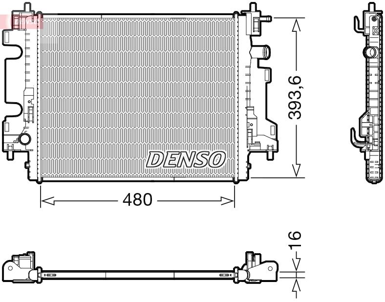 Radiator, engine cooling -