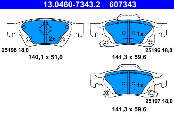 Brake Pad Set, disc brake -