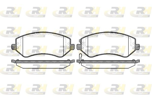 Brake Pad Set, disc brake CHRYSLER - 05019984AA