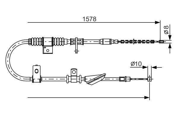 Cable Pull, parking brake -