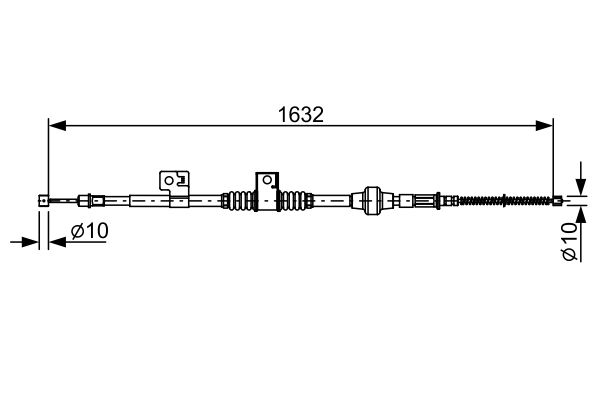 Cable Pull, parking brake -