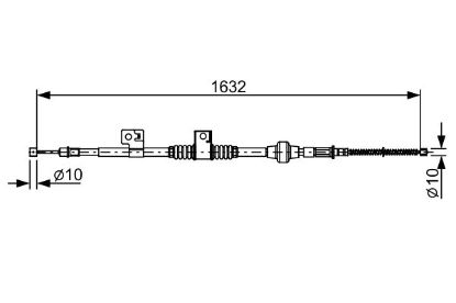 Cable Pull, parking brake -
