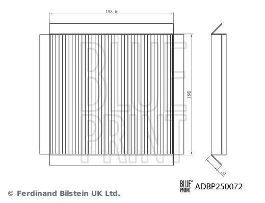 Filter, cabin air MG 10193400