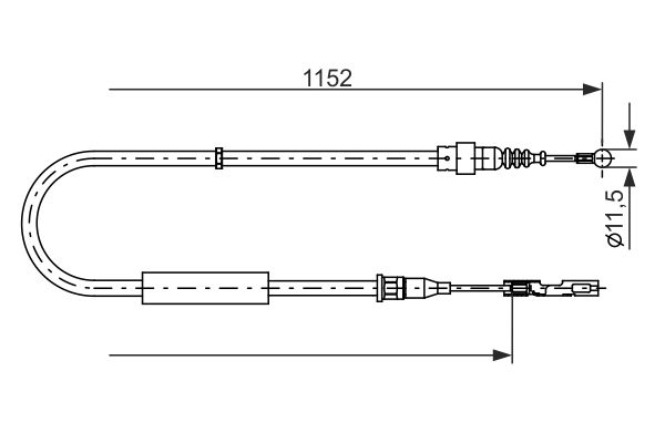 Cable Pull, parking brake -