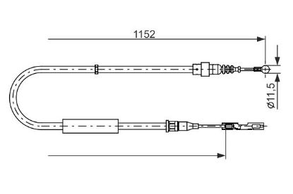 Cable Pull, parking brake -