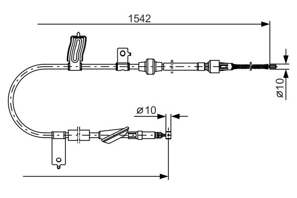 Cable Pull, parking brake -