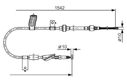 Cable Pull, parking brake -