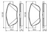 Brake Pad Set, disc brake PSA - 16 070 831 80