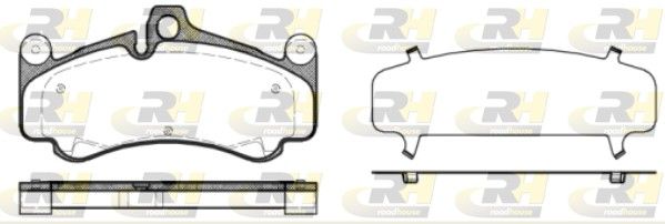 Brake Pad Set, disc brake Porsche 911 09- esim. Brake Pad Set, disc brake Porsche 911 09- esim.
