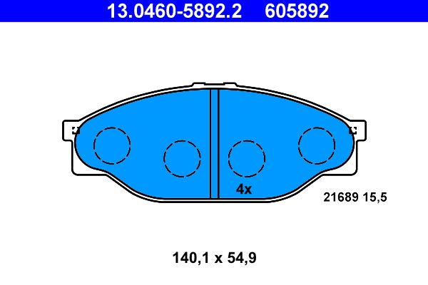 Brake Pad Set, disc brake -