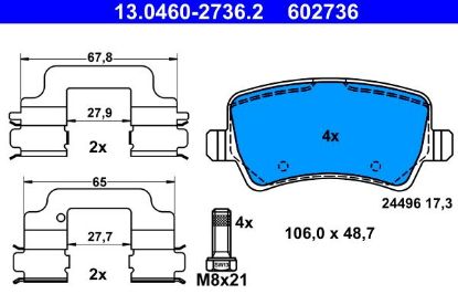 Brake Pad Set, disc brake VOLVO - 30671574