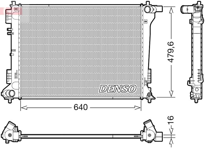 Radiator, engine cooling -