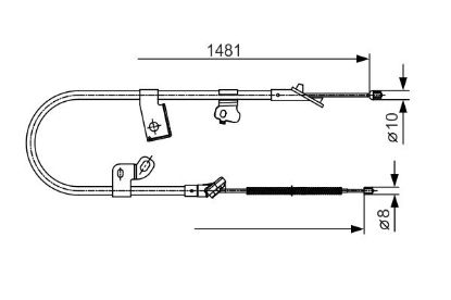 Cable Pull, parking brake -