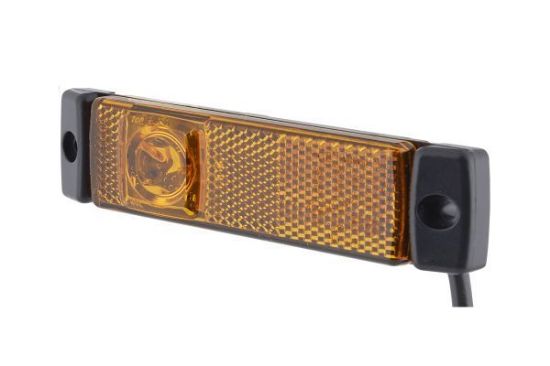 Side Marker Light LED tuli kollane 24V 130x32mm