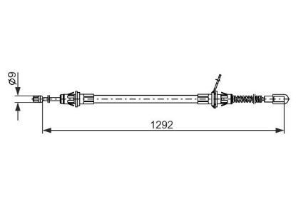 Cable Pull, parking brake -