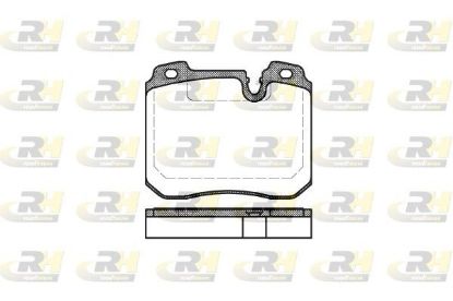 Brake Pad Set, disc brake Bmw E34,E32 750 V12 87-94 esi Brake Pad Set, disc brake Bmw E34,E32 750 V12 87-94 esi