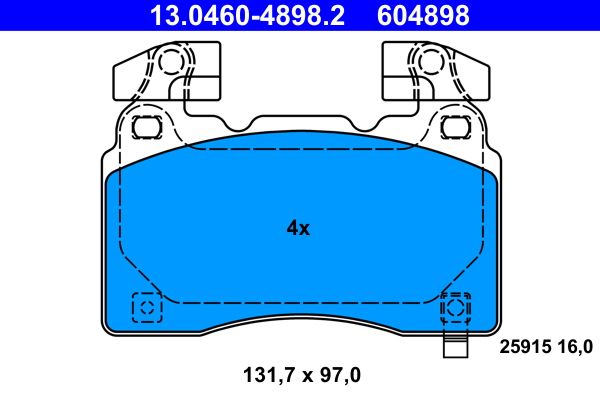 Brake Pad Set, disc brake -