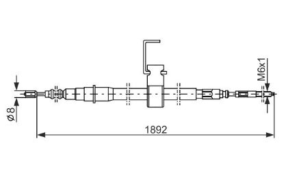 Cable Pull, parking brake -