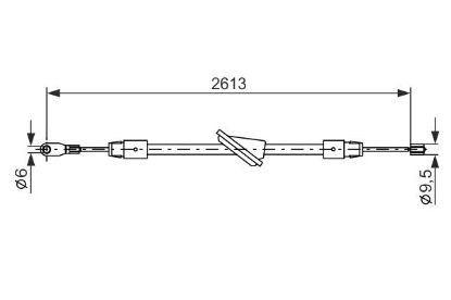 Cable Pull, parking brake -