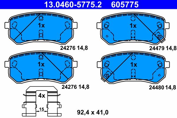 Brake Pad Set, disc brake -