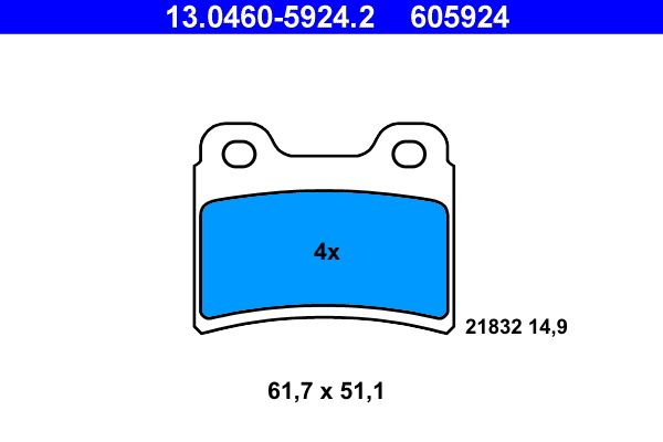 Brake Pad Set, disc brake -