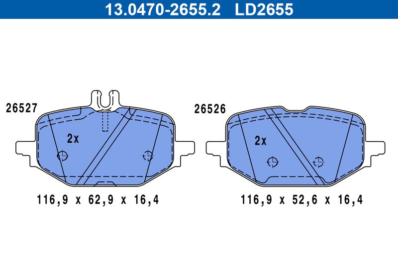 Brake Pad Set, disc brake -