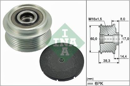 Alternator Freewheel Clutch -