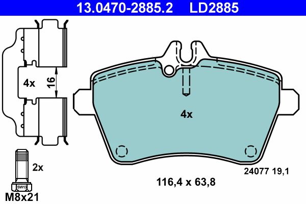 Brake Pad Set, disc brake -