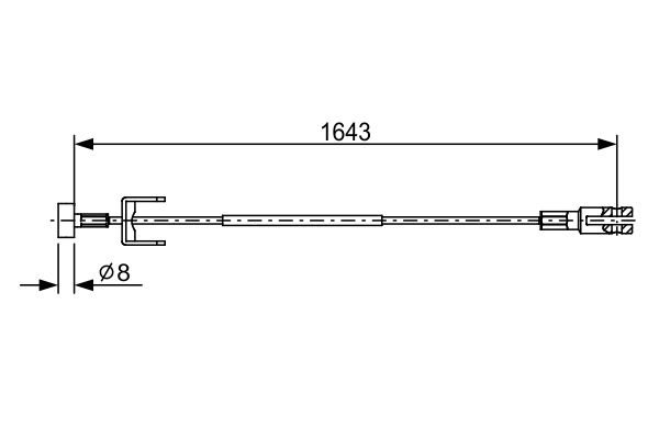 Cable Pull, parking brake -