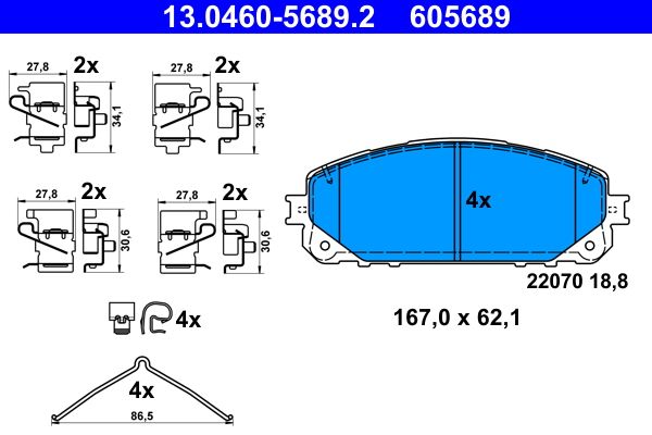 Brake Pad Set, disc brake -