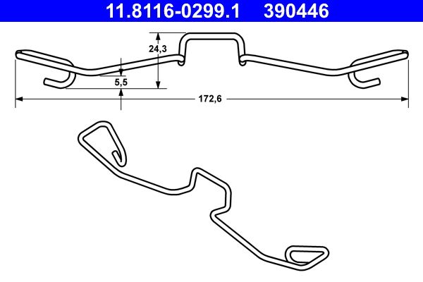 Spring, brake caliper -