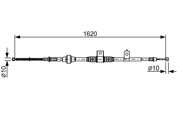Cable Pull, parking brake -