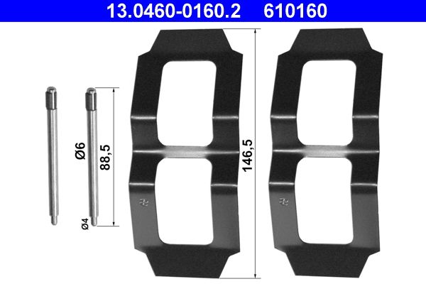 Accessory Kit, disc brake pad -