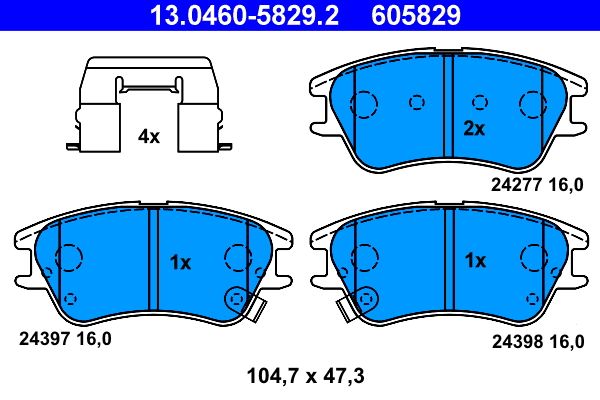 Brake Pad Set, disc brake -