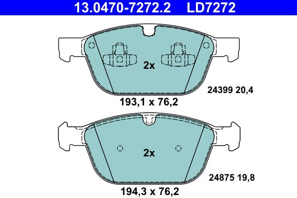 Brake Pad Set, disc brake -