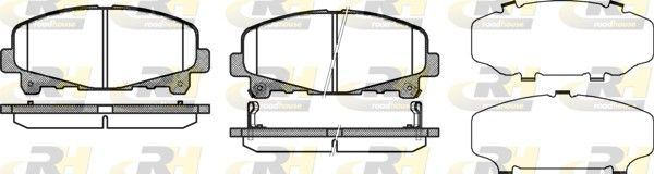 Brake Pad Set, disc brake HONDA - 45022-TL0-G50