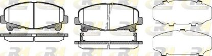 Brake Pad Set, disc brake HONDA - 45022-TL0-G50
