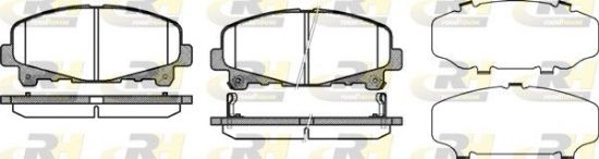 Brake Pad Set, disc brake HONDA - 45022-TL0-G50