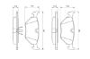 Brake Pad Set, disc brake BMW - 34 21 1 158 642