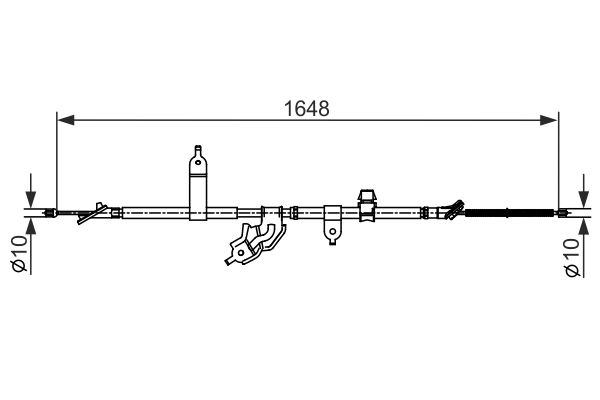 Cable Pull, parking brake -