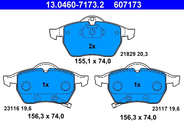 Brake Pad Set, disc brake -