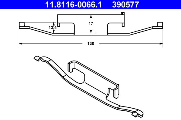Spring, brake caliper -