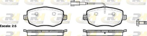 Brake Pad Set, disc brake Lancia Ypsilon 06- esim.