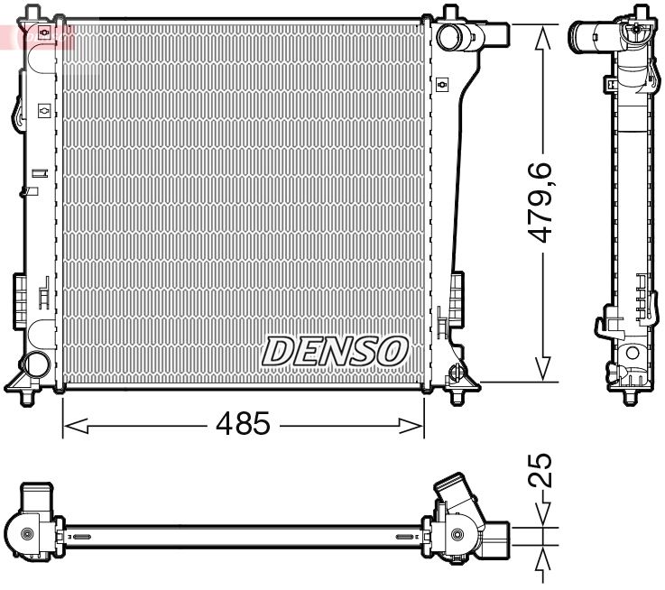 Radiator, engine cooling -