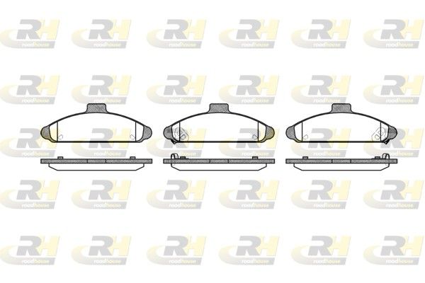 Brake Pad Set, disc brake Hyundai S-Coupe 91-96 esim.