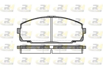 Brake Pad Set, disc brake TOYOTA - 04465-26100