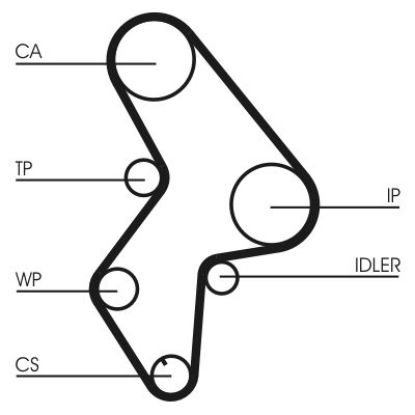 Water Pump & Timing Belt Kit Citroen, Peugeot